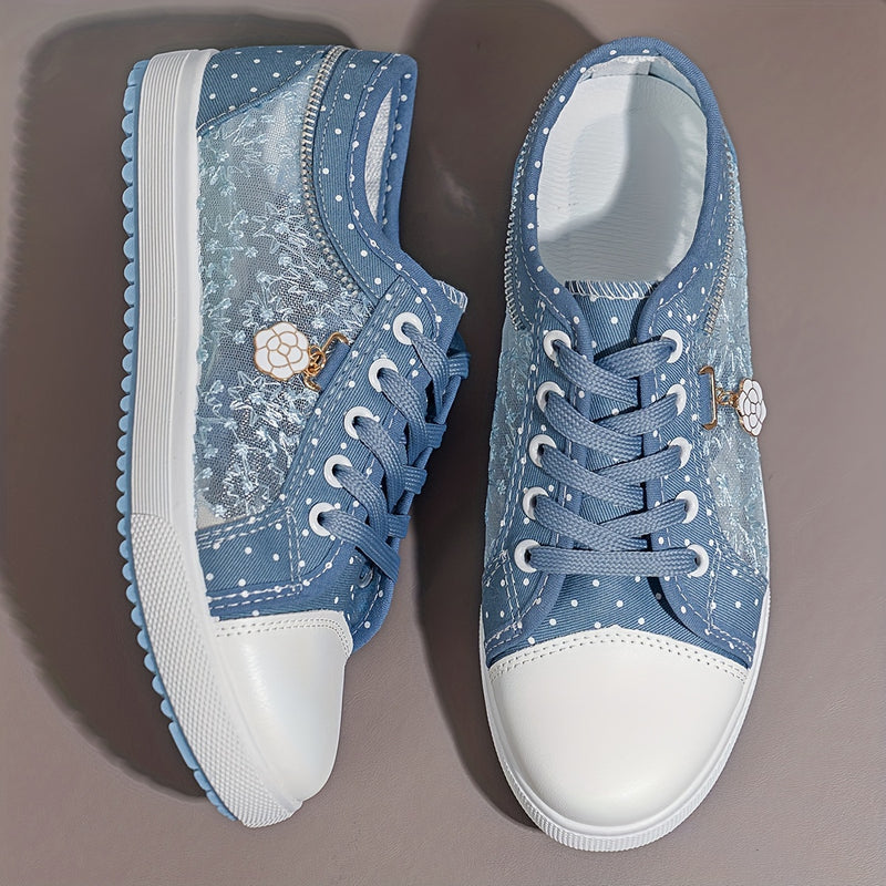 Tênis Feminino Em Malha Casual Confort