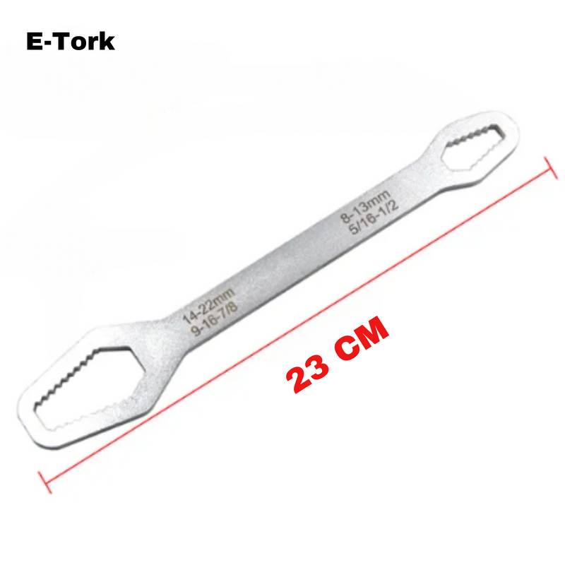 Chave Titânium 15 em 1 - 8 a 22mm E-Tork