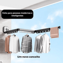 Varal retrátil Smart com ventosa (Sem perfuração)
