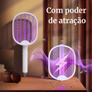 Raquete MegaZap 2 em 1 Mata Mosquito com poder de Atração