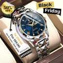 Relógio Quartzo em Aço Inoxidável (Luxo)