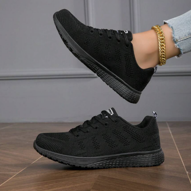 2 Pares Tenis Ortopédico Confort Running (Preto-Preto+Preto-Preto) + Palmilha Tecnológica Grátis