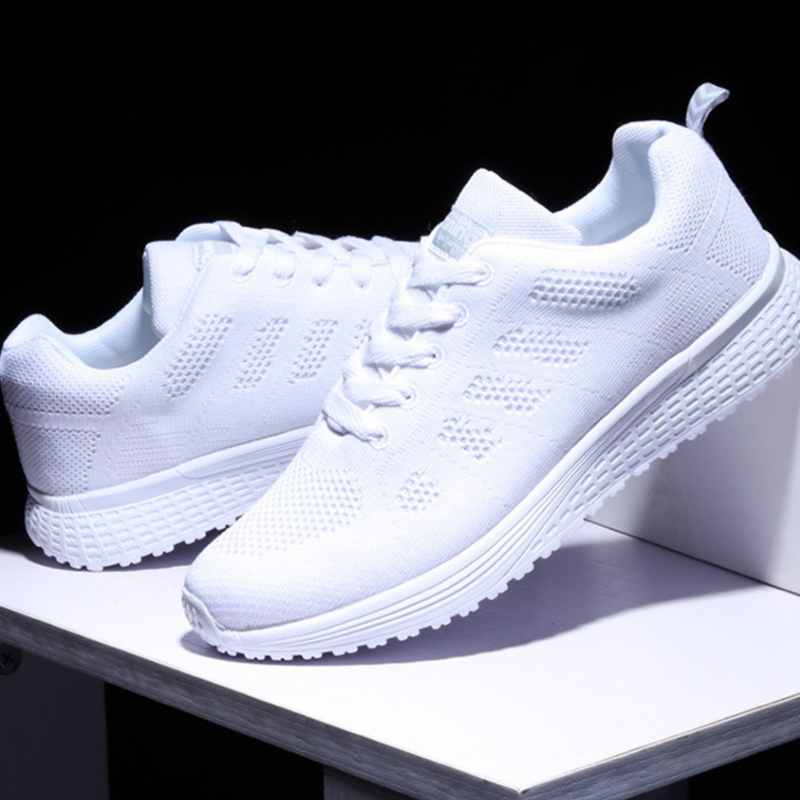 2 Pares Tenis Ortopédico Confort Running (Preto+Branco) + Palmilha Tecnológica Grátis
