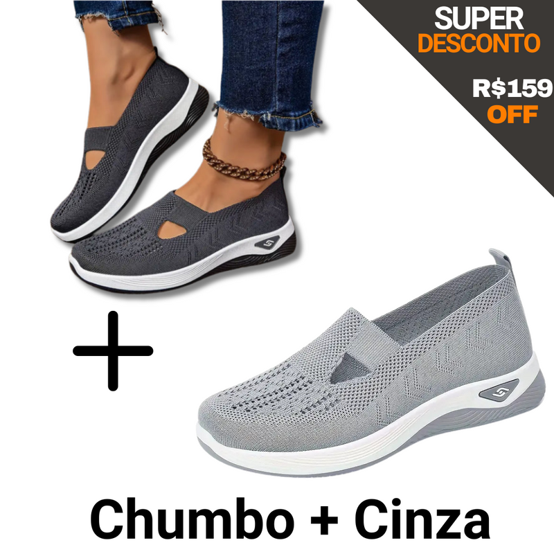 2 pares Ultra Comfort Ortopédico Calce Fácil (Super Desconto)