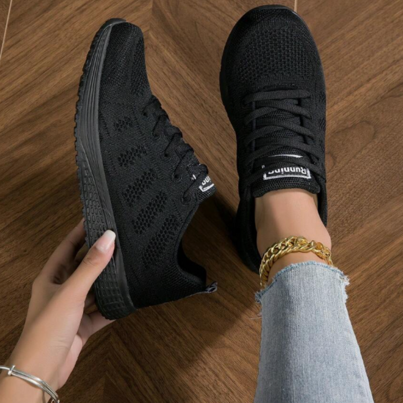 2 Pares Tenis Ortopédico Confort Running (Preto-Preto+Preto-Preto) + Palmilha Tecnológica Grátis
