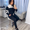 Conjunto De Frio Calça + blusa - Moletom Malha Crepe Com Capuz