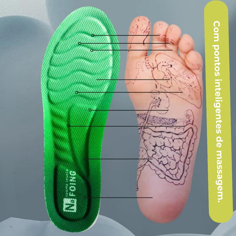 Palmilha Ortopédica/Anatômica com Tecnologia 4D BOOST