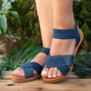 Sandália Rasteirinha Ortopédica Ultra Confort Elástico