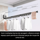 Varal retrátil Smart com ventosa (Sem perfuração)