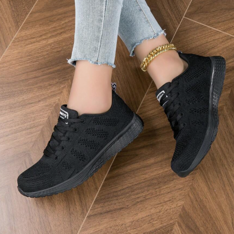2 Pares Tenis Ortopédico Confort Running (Preto-Preto+Preto-Preto) + Palmilha Tecnológica Grátis