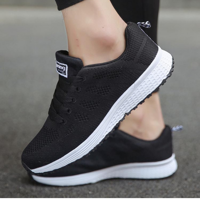 2 Pares Tenis Ortopédico Confort Running (Preto+Preto) + Palmilha Tecnológica Grátis