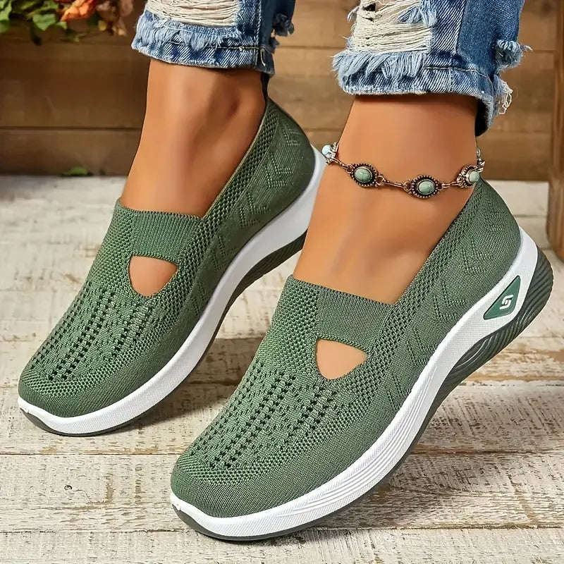 2 pares Ultra Comfort Ortopédico Calce Fácil + Palmilha grátis Cinza + Verde