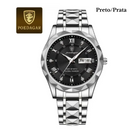 Relógio Quartzo em Aço Inoxidável (Luxo)