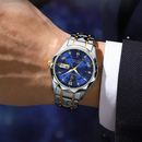 Relógio Quartzo em Aço Inoxidável (Luxo)