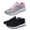 2 Pares Tenis Ortopédico Confort Running (Preto+Cinza) + Palmilha Tecnológica Grátis