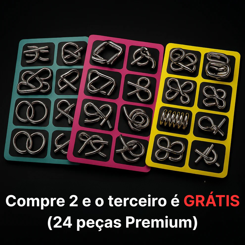 Kit de Quebra-Cabeças Metálicos TitanLock – Domine os mecanismos ocultos