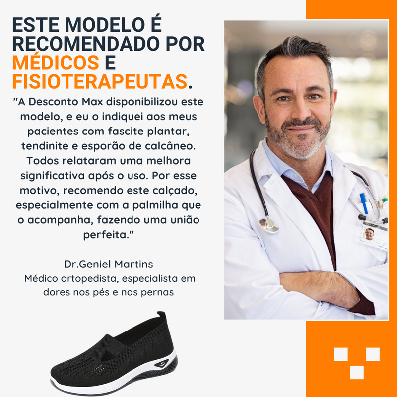 Ultra Comfort Ortopédico Calce Fácil + Palmilha grátis