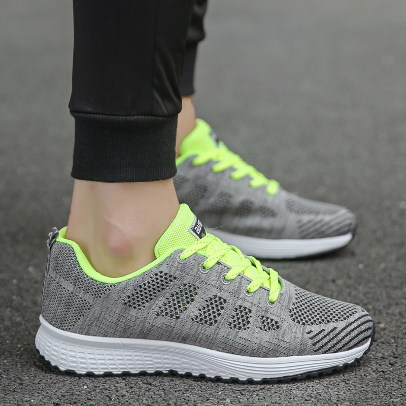 2 Pares Tenis Ortopédico Confort Running (Azul+Verde) + Palmilha Tecnológica Grátis