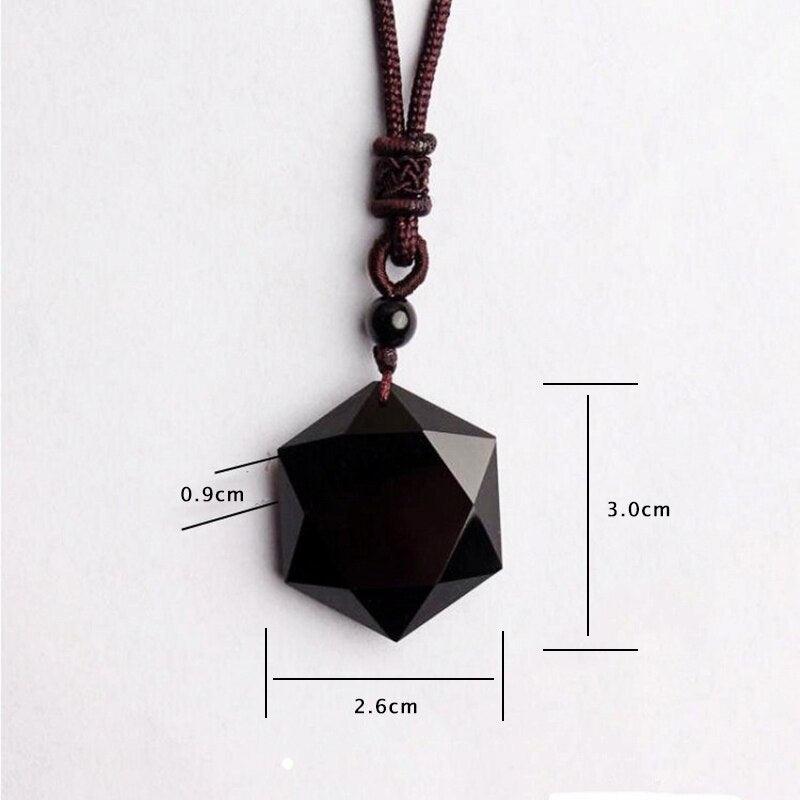 AMULETO SAGRADO - OBSIDIANA NEGRA DO TIBET
