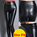 Calça Charleisure™ - Legging Cintura Alta em Couro Sintético