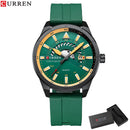 Relógio Cavalheiro Luxo a prova d'água Curren ✅