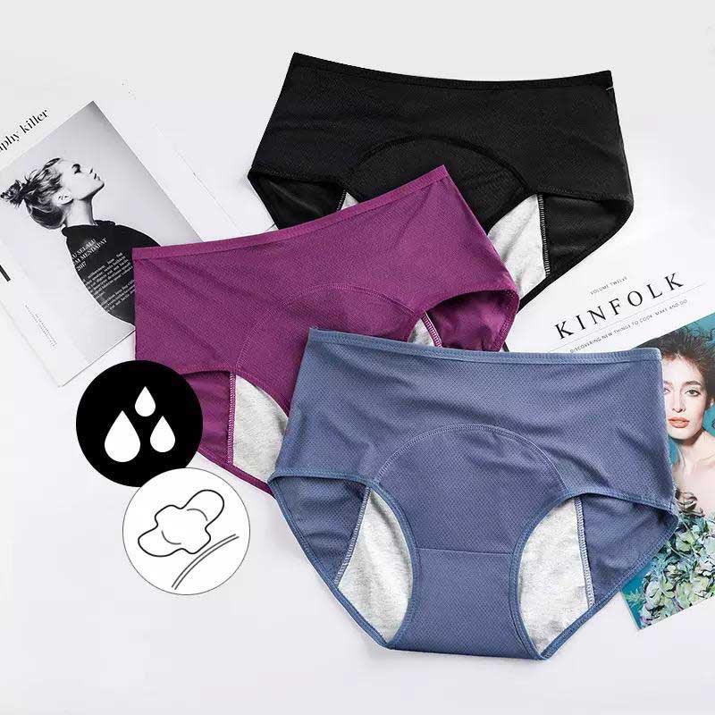 Calcinhas Fisiológicas para Menstruação - Kit com 10 Unidades