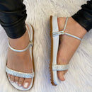 Sandália Papete Confort com Brilho