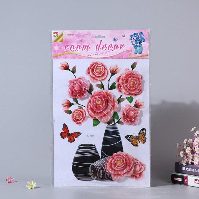 Vaso De Flores 3D