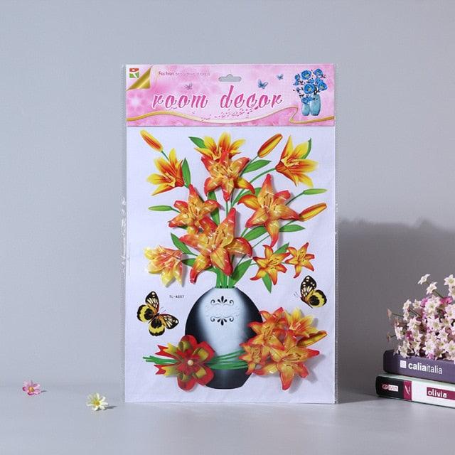 Vaso De Flores 3D