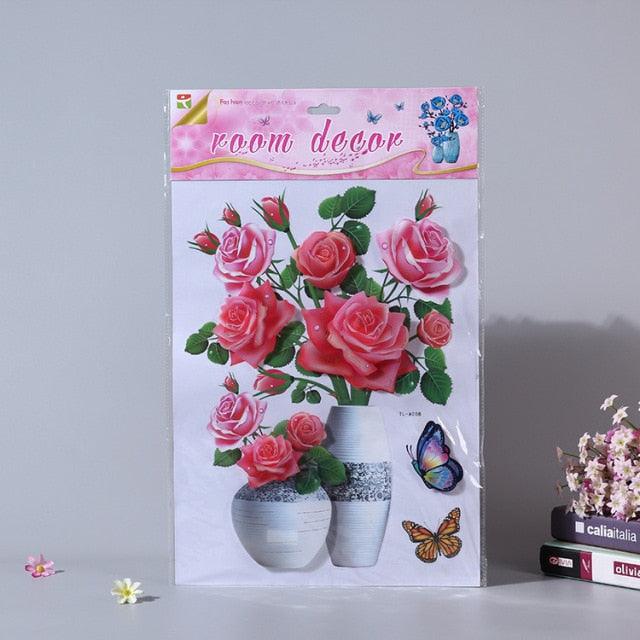 Vaso De Flores 3D