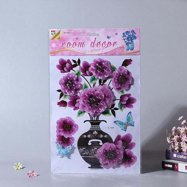 Vaso De Flores 3D